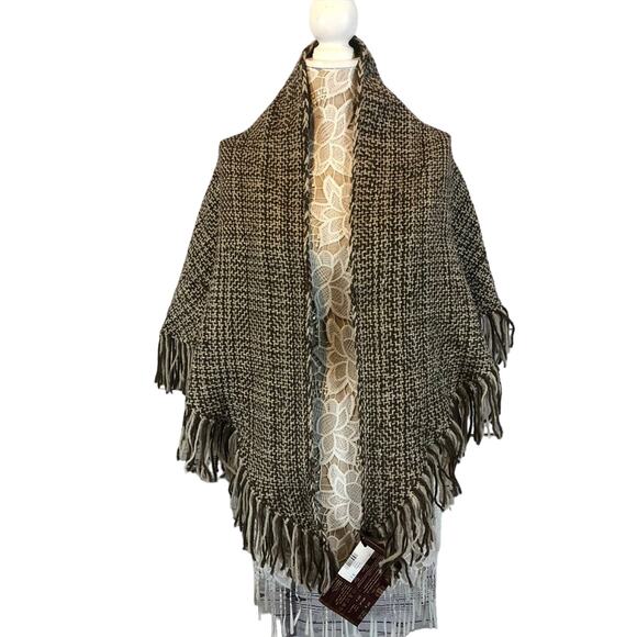 NWT SONSEEKER SHAWLS Woven comforts Handmade shawl fishermen's wool - Picture 2 of 12